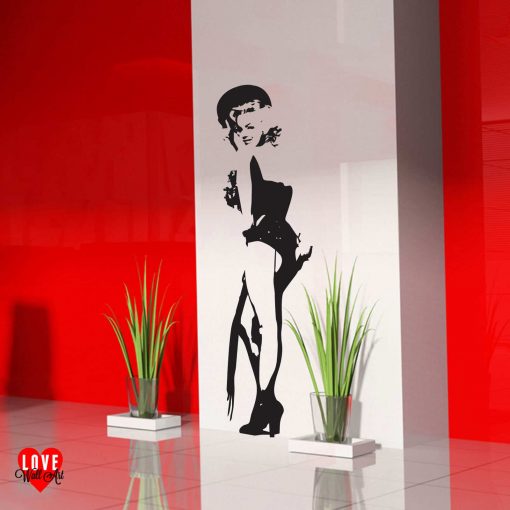 Marilyn Monroe lifesize silhouette wall art sticker