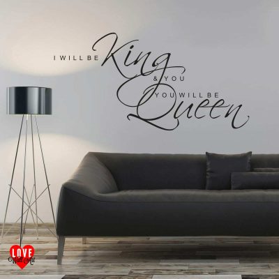I will be king Heroes David Bowie wall art sticker